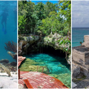Excursão 08 - Snorkel com Tartarugas + Tulum + Cenote (Excursão Sub-Contratada)